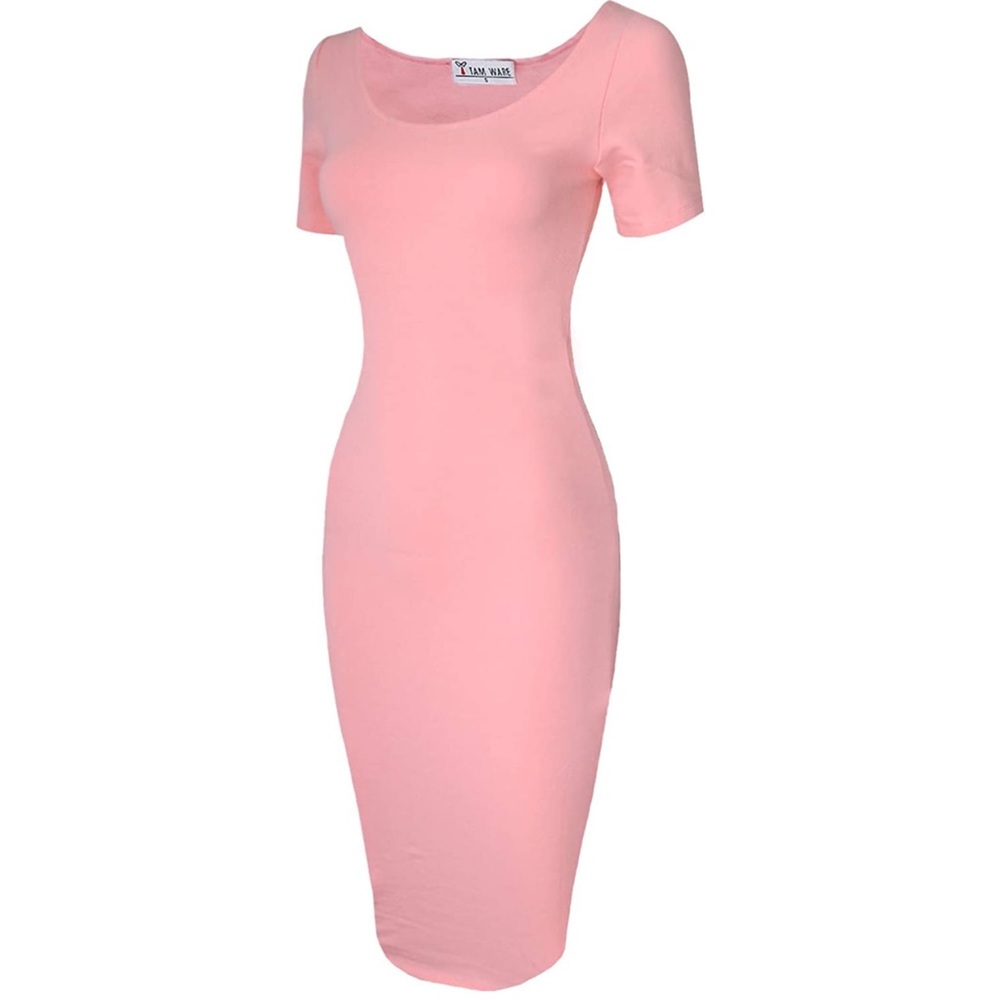 Pink Bodycon Dress - Picture 3 of 8
